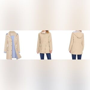 BBX Hooded Jacket windbreaker water resistant trench jacket women’s Large nwt